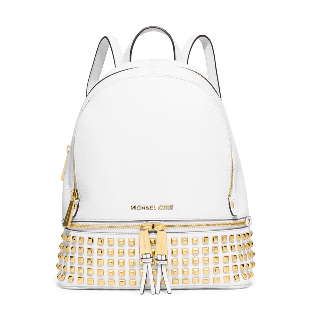 (Sold) Michael Kors White medium rhea - Picture 3 of 8